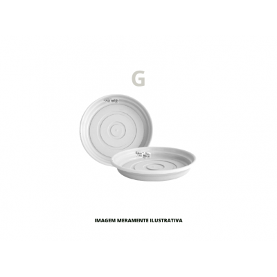 PRATO VASO - MAGICPLASTIC - G BRANCO - CX100
